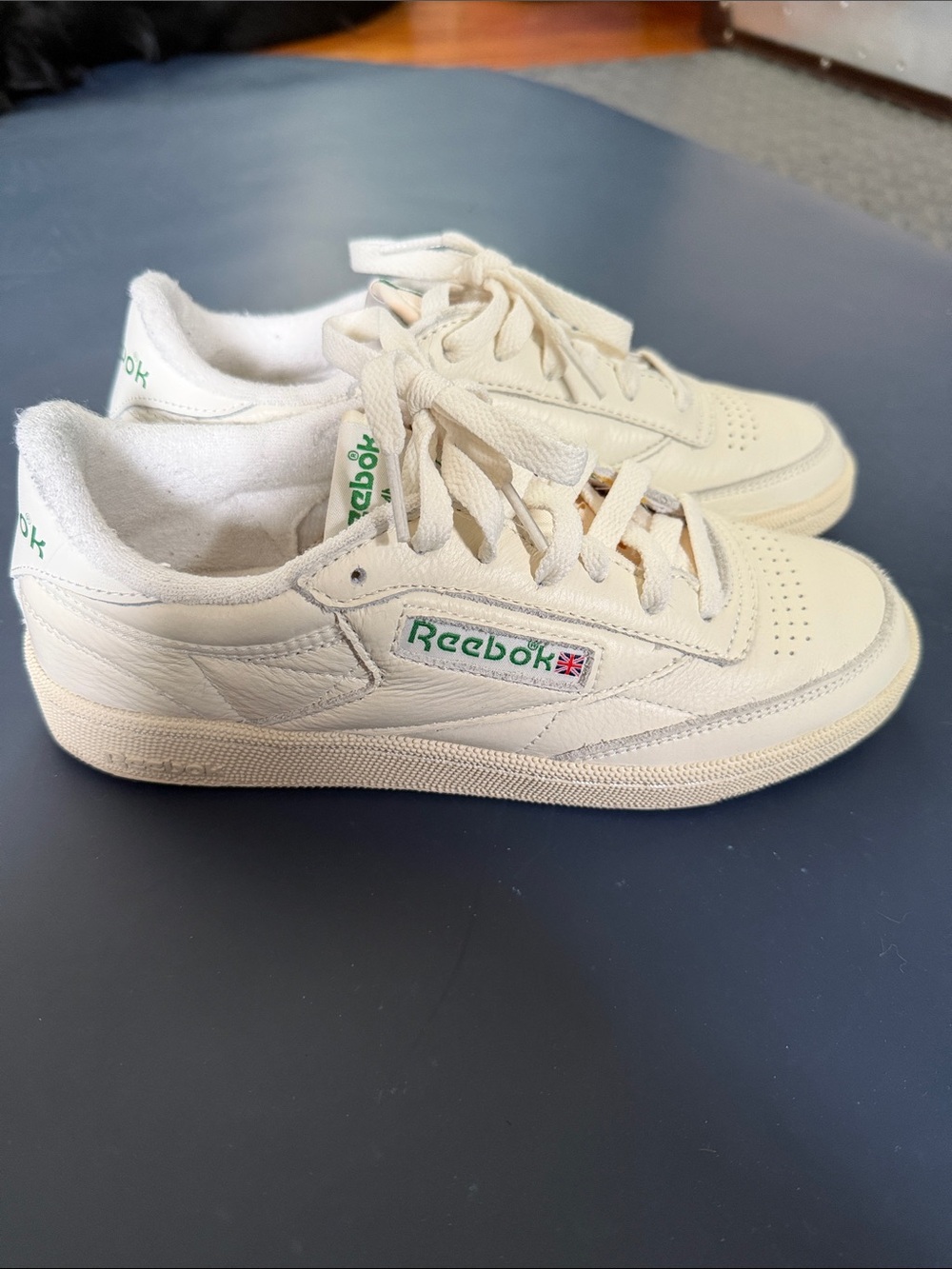 Reebok Leather Sneakers in Off-White